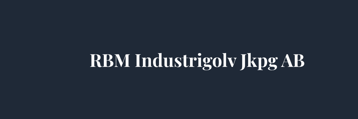 RBM Industrigolv Jkpg AB – Golvläggare i Jönköping
