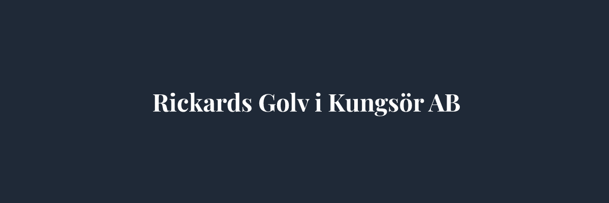 Rickards Golv i Kungsör AB – Golvläggare i Västerås
