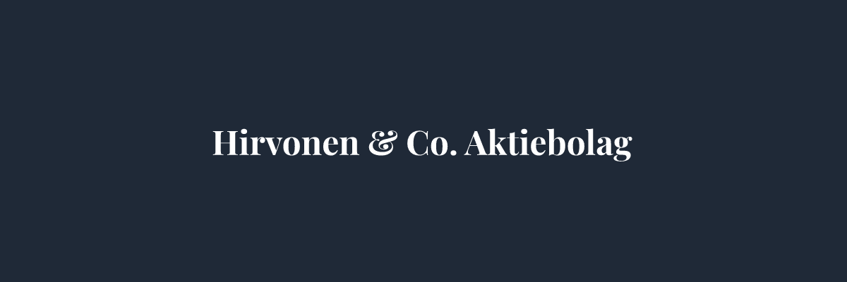 Hirvonen & Co. Aktiebolag – Isolering i Helsingborg