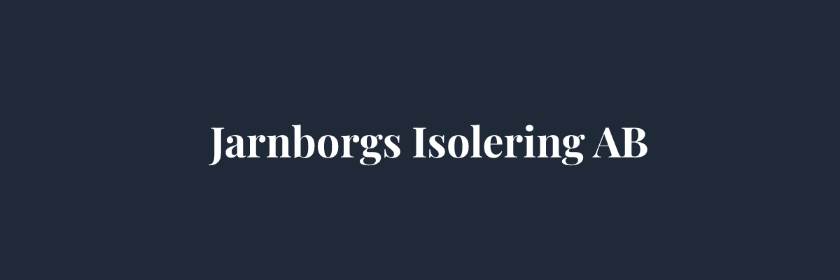 Jarnborgs Isolering AB – Isolering i Linköping