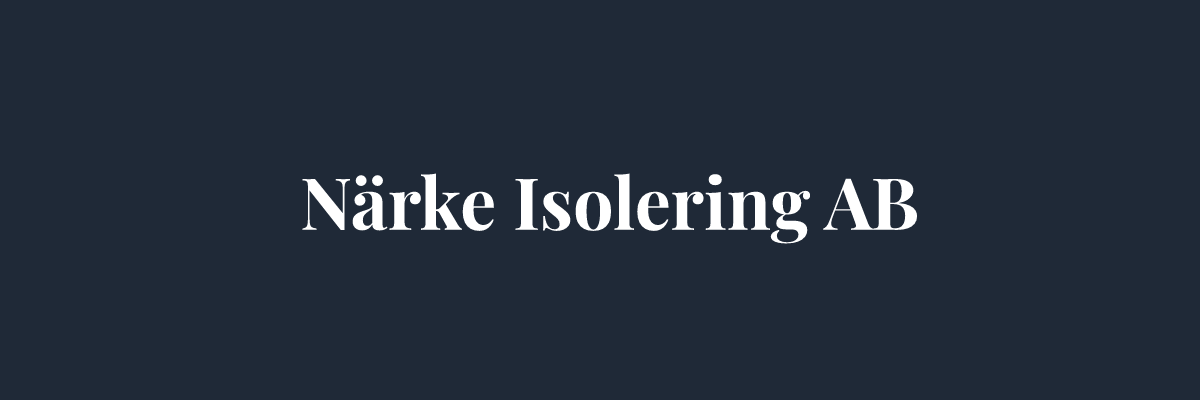 Närke Isolering AB – Isolering i Örebro