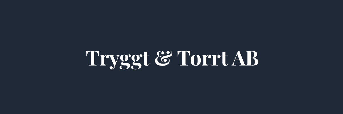 Tryggt & Torrt AB – Isolering i Örebro