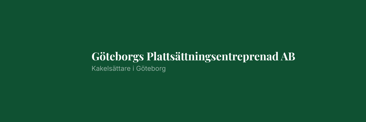 Göteborgs Plattsättningsentreprenad AB