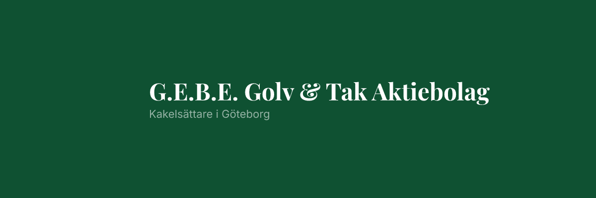 G.E.B.E. Golv & Tak Aktiebolag