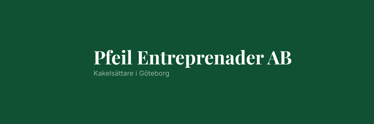 Pfeil Entreprenader AB