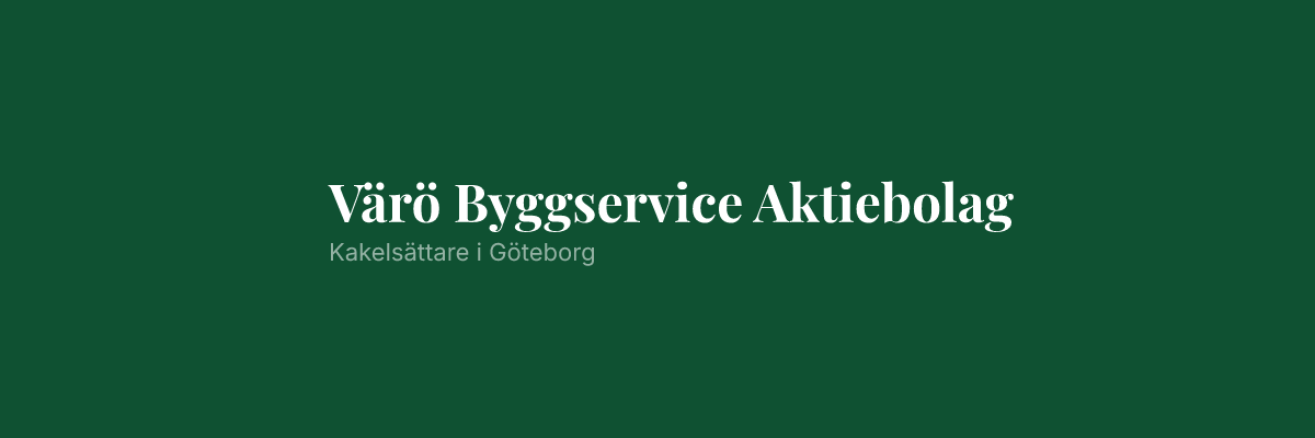 Värö Byggservice Aktiebolag