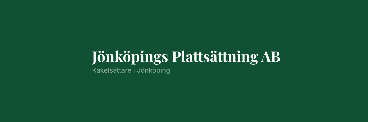 Jönköpings Plattsättning AB