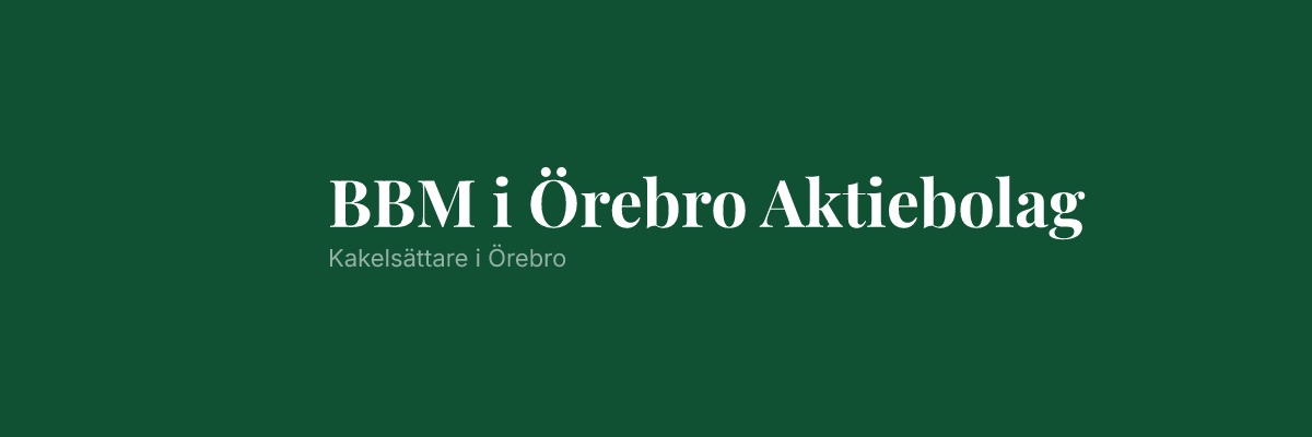 BBM i Örebro Aktiebolag