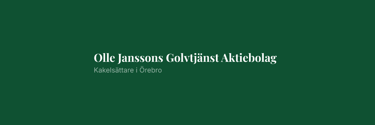 Olle Janssons Golvtjänst Aktiebolag