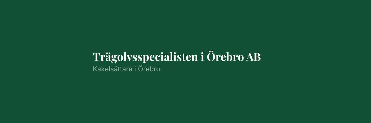 Trägolvsspecialisten i Örebro AB