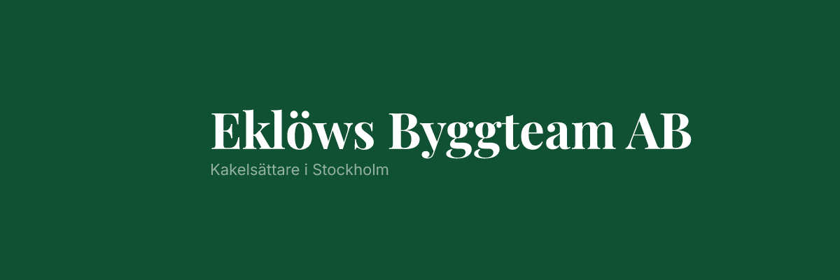 Eklöws Byggteam AB