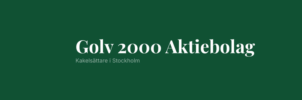 Golv 2000 Aktiebolag