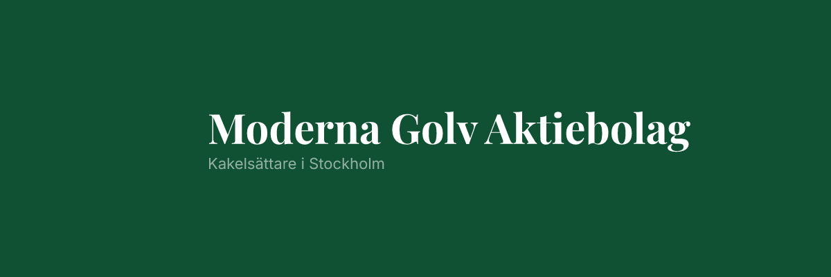 Moderna Golv Aktiebolag