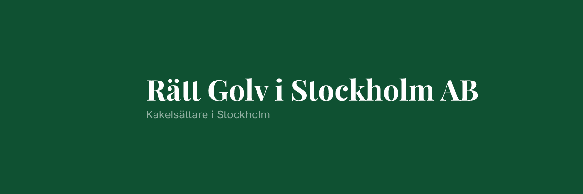 Rätt Golv i Stockholm AB