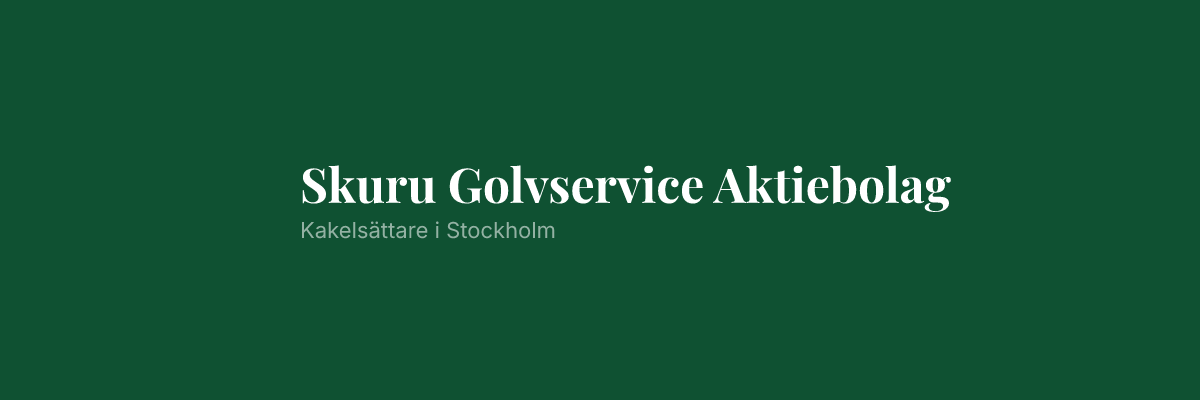 Skuru Golvservice Aktiebolag