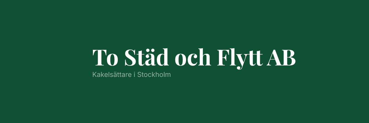 To Städ och Flytt AB