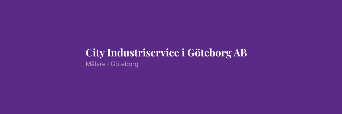 City Industriservice i Göteborg AB