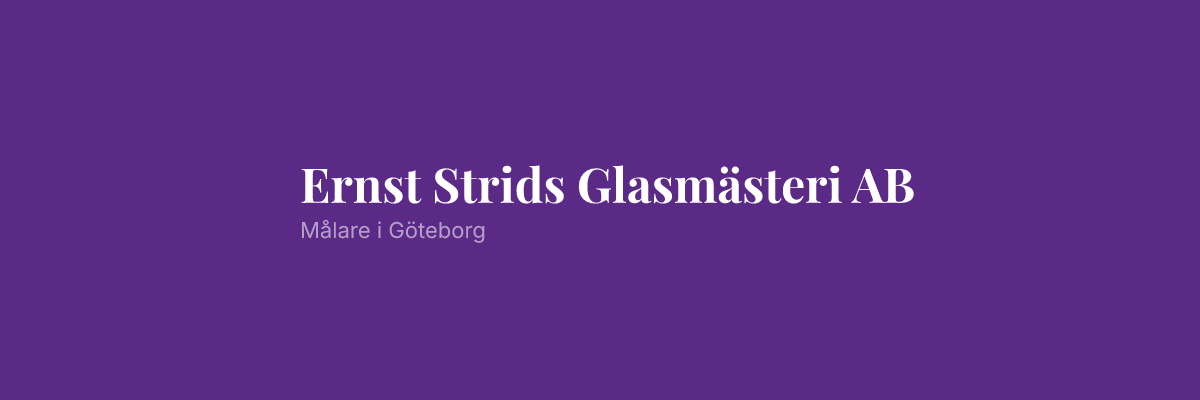 Ernst Strids Glasmästeri AB