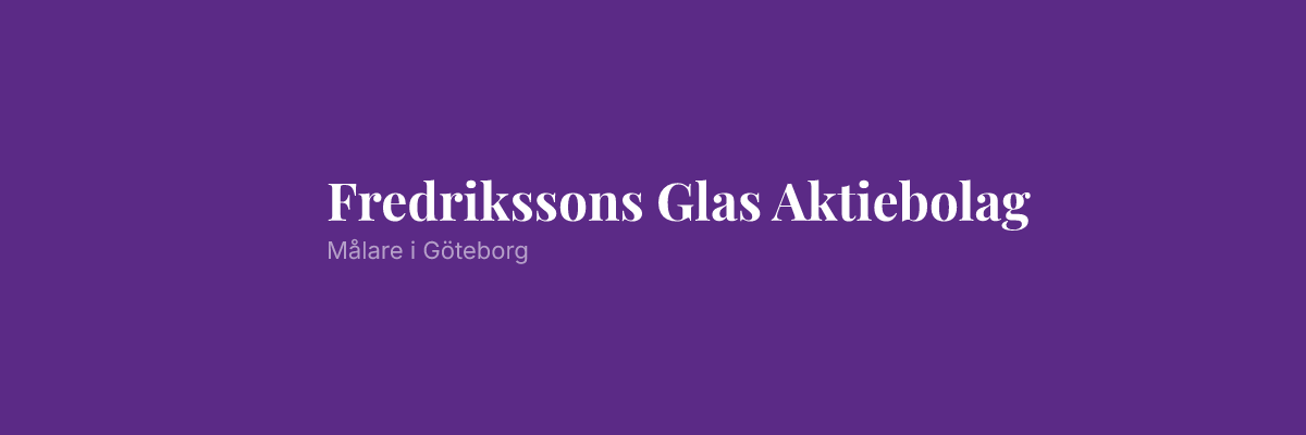 Fredrikssons Glas Aktiebolag