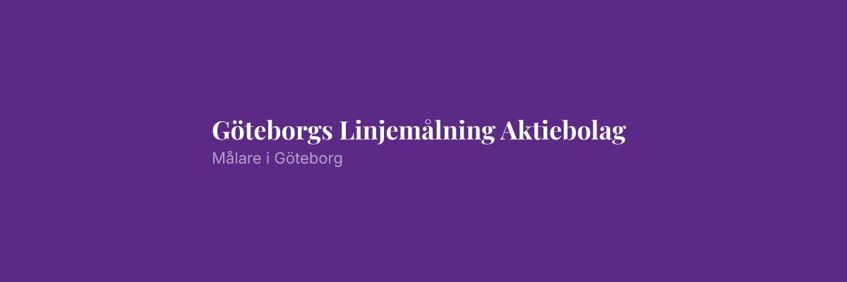 Göteborgs Linjemålning Aktiebolag