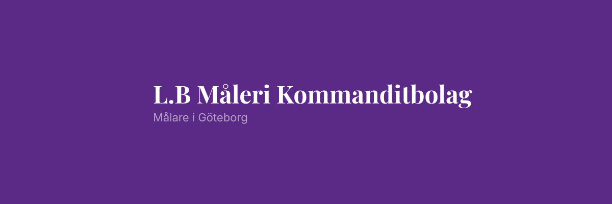 L.B Måleri Kommanditbolag