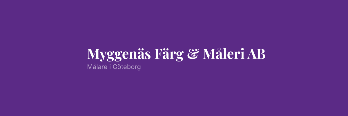 Myggenäs Färg & Måleri AB