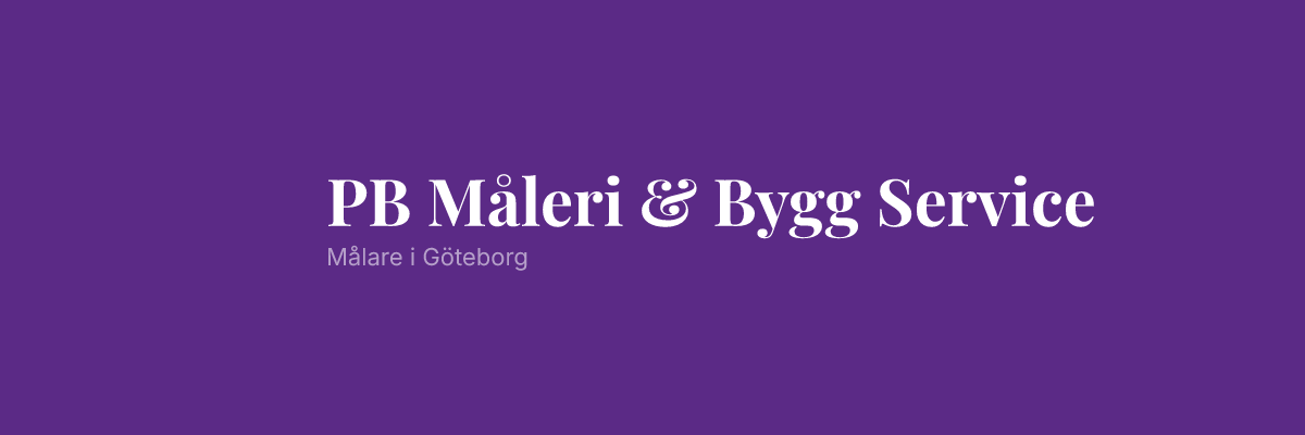 PB Måleri & Bygg Service