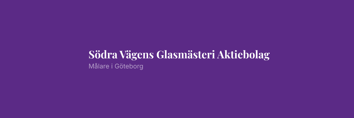 Södra Vägens Glasmästeri Aktiebolag