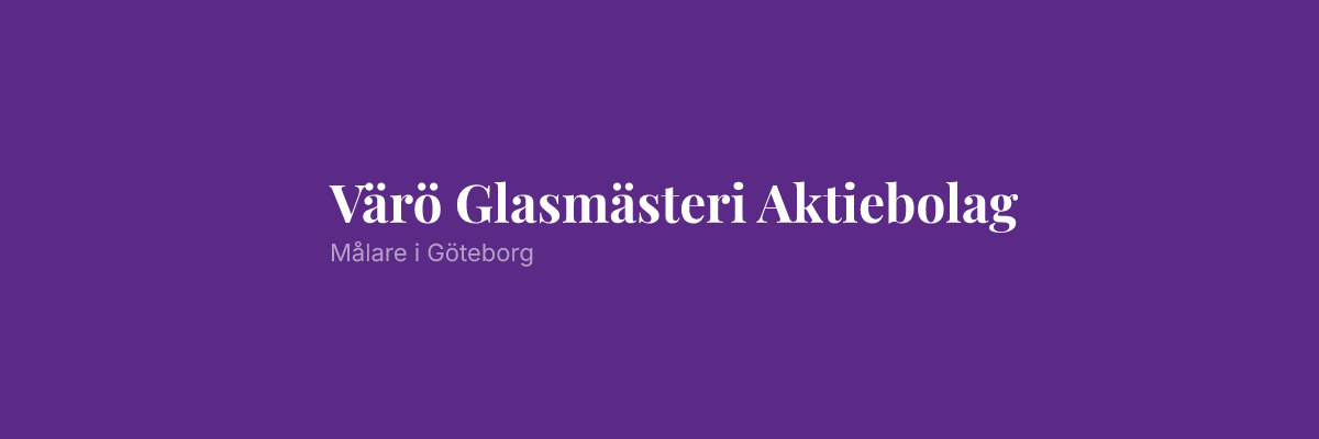 Värö Glasmästeri Aktiebolag