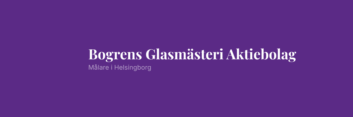Bogrens Glasmästeri Aktiebolag