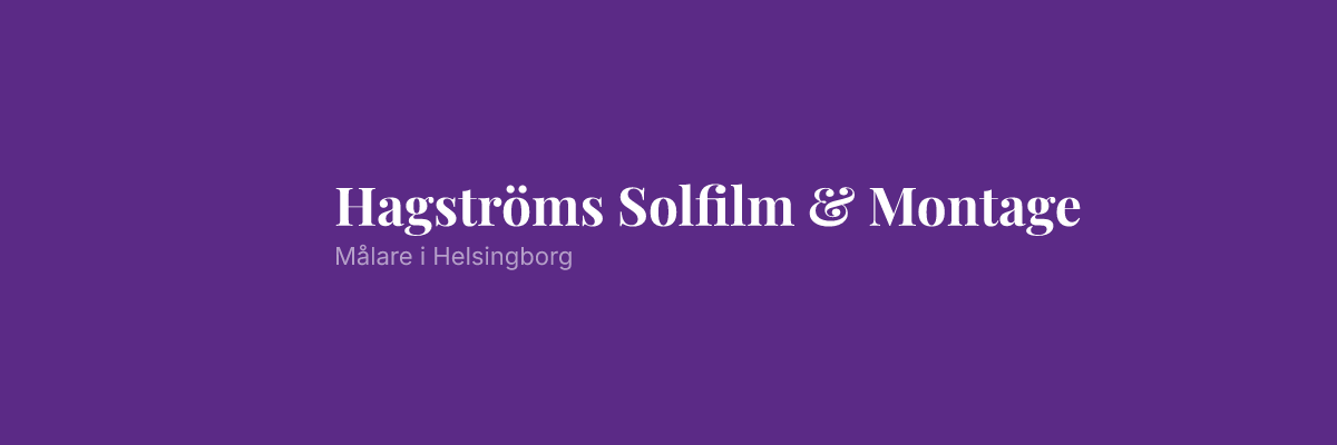Hagströms Solfilm & Montage