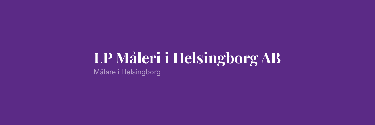 LP Måleri i Helsingborg AB