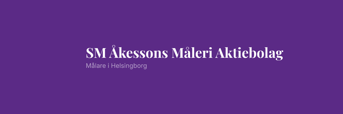 SM Åkessons Måleri Aktiebolag
