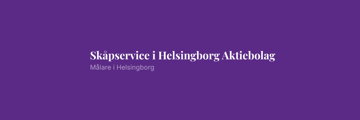 Skåpservice i Helsingborg Aktiebolag