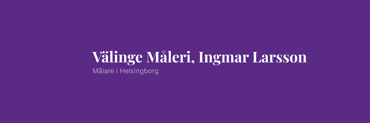 Välinge Måleri, Ingmar Larsson