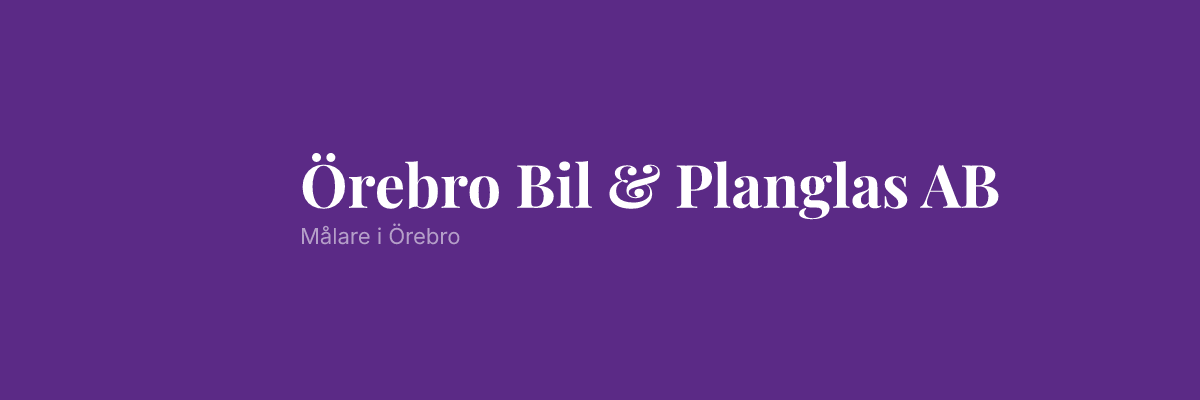 Örebro Bil & Planglas AB