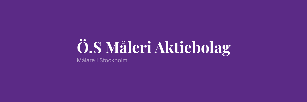 Ö.S Måleri Aktiebolag
