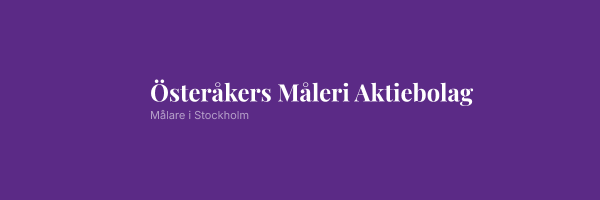 Österåkers Måleri Aktiebolag
