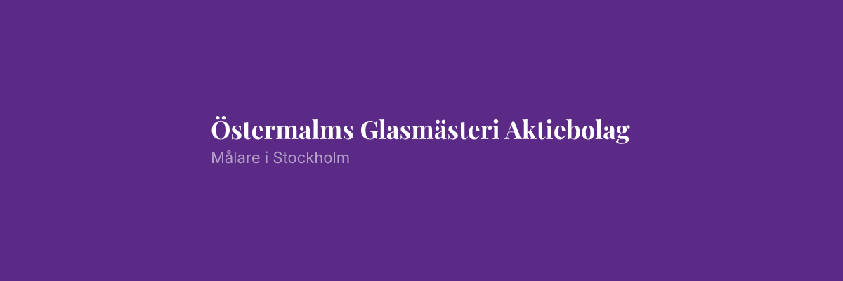 Östermalms Glasmästeri Aktiebolag