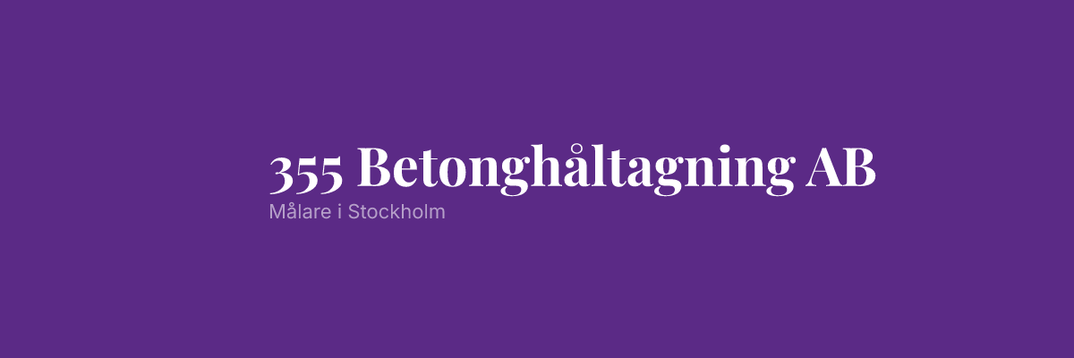 355 Betonghåltagning AB