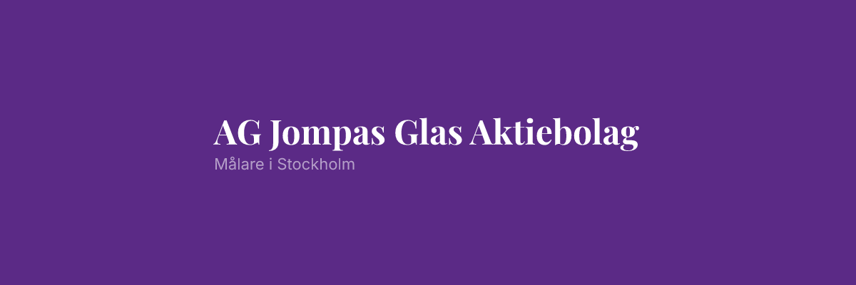 AG Jompas Glas Aktiebolag