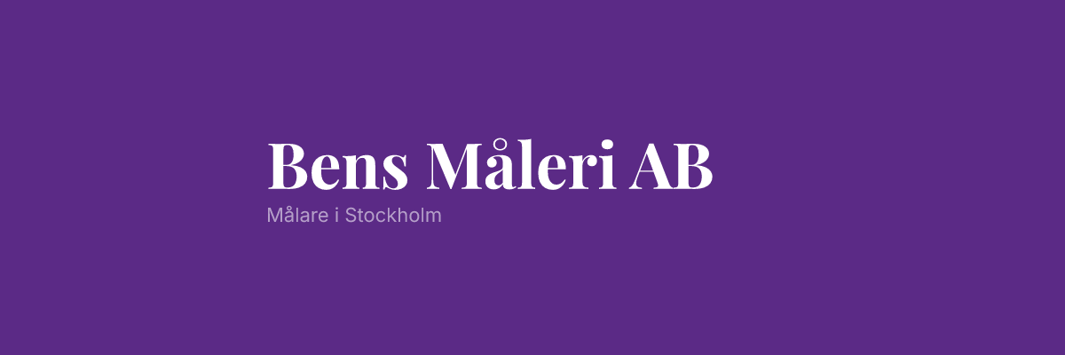 Bens Måleri AB