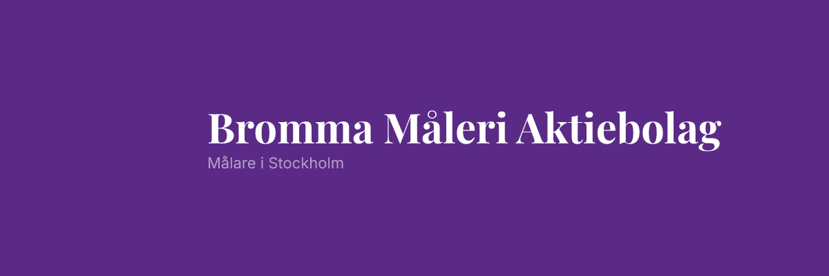 Bromma Måleri Aktiebolag