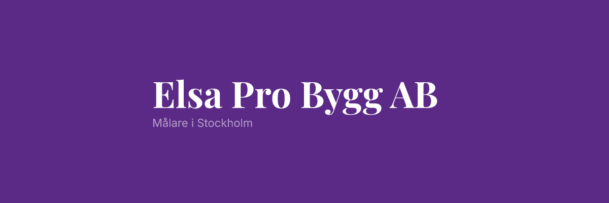 Elsa Pro Bygg AB