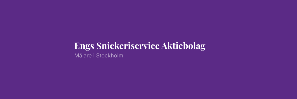 Engs Snickeriservice Aktiebolag