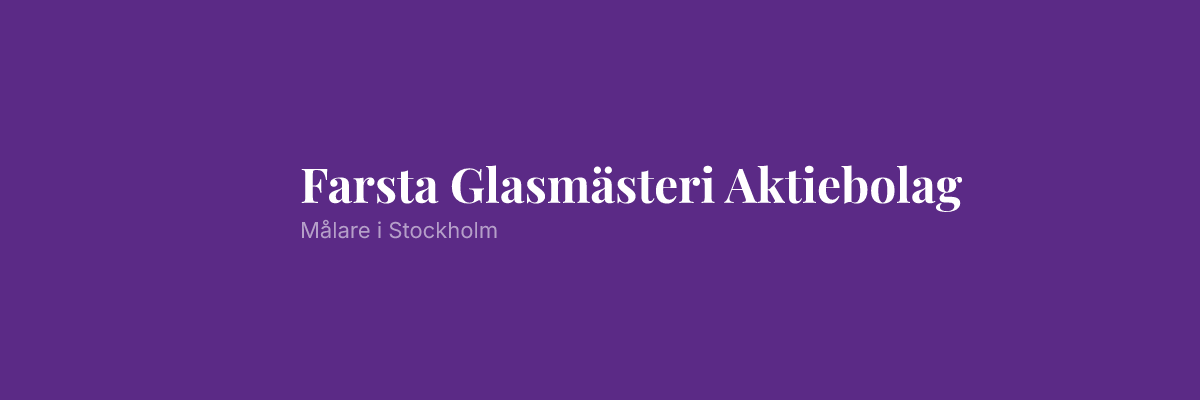 Farsta Glasmästeri Aktiebolag