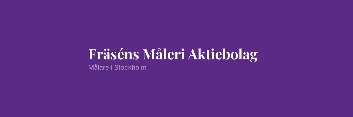 Fräséns Måleri Aktiebolag