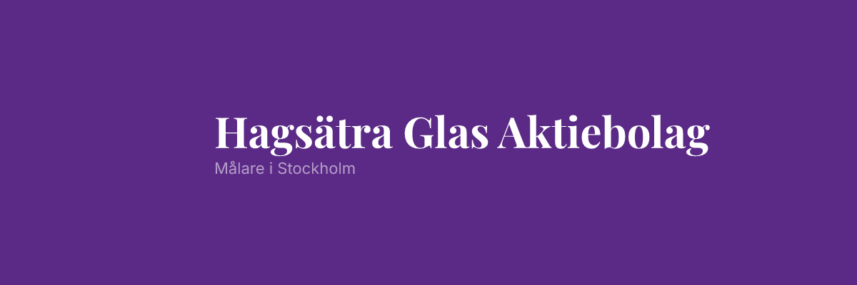 Hagsätra Glas Aktiebolag