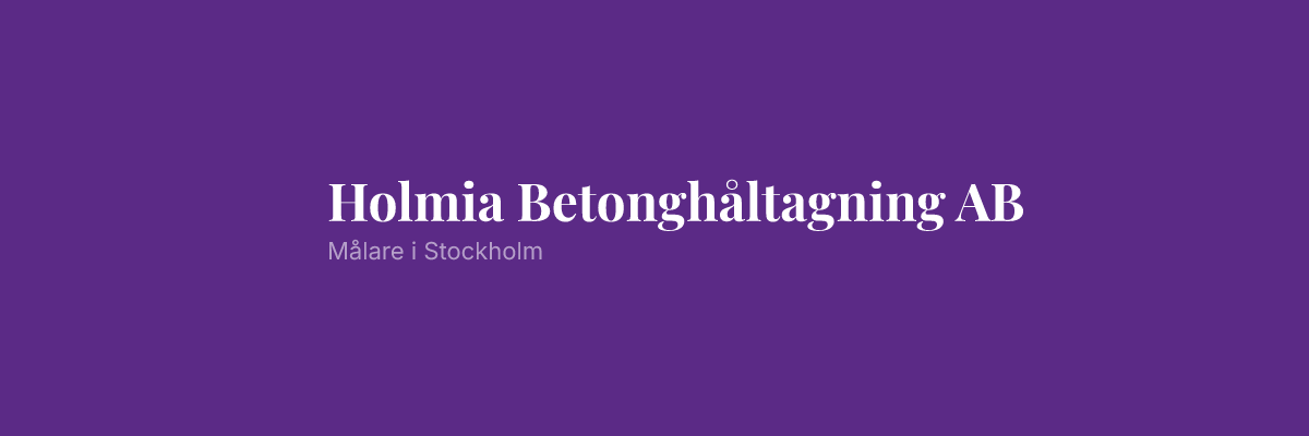 Holmia Betonghåltagning AB