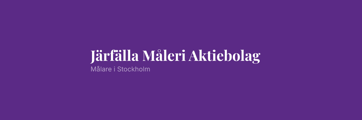 Järfälla Måleri Aktiebolag
